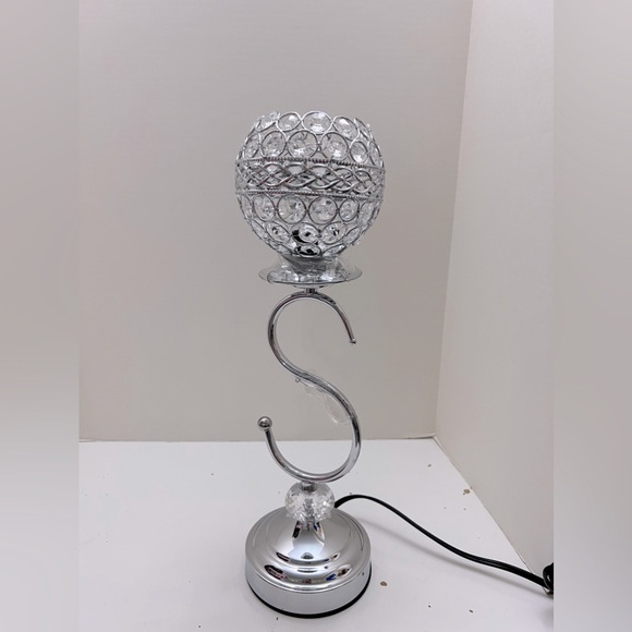 New Silver Crystal Touch Lamp - Picture 3 of 8